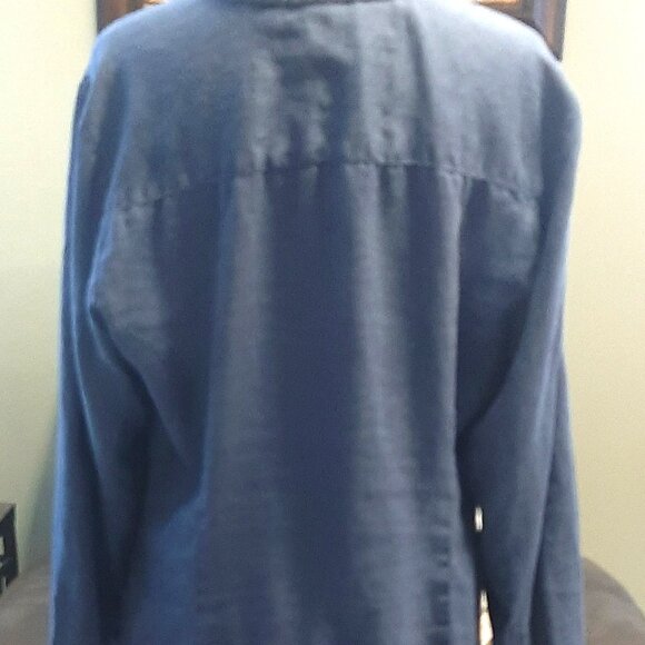 Tommy Hilfiger 100% Linen Denim Button Down Shirt - Picture 4 of 8